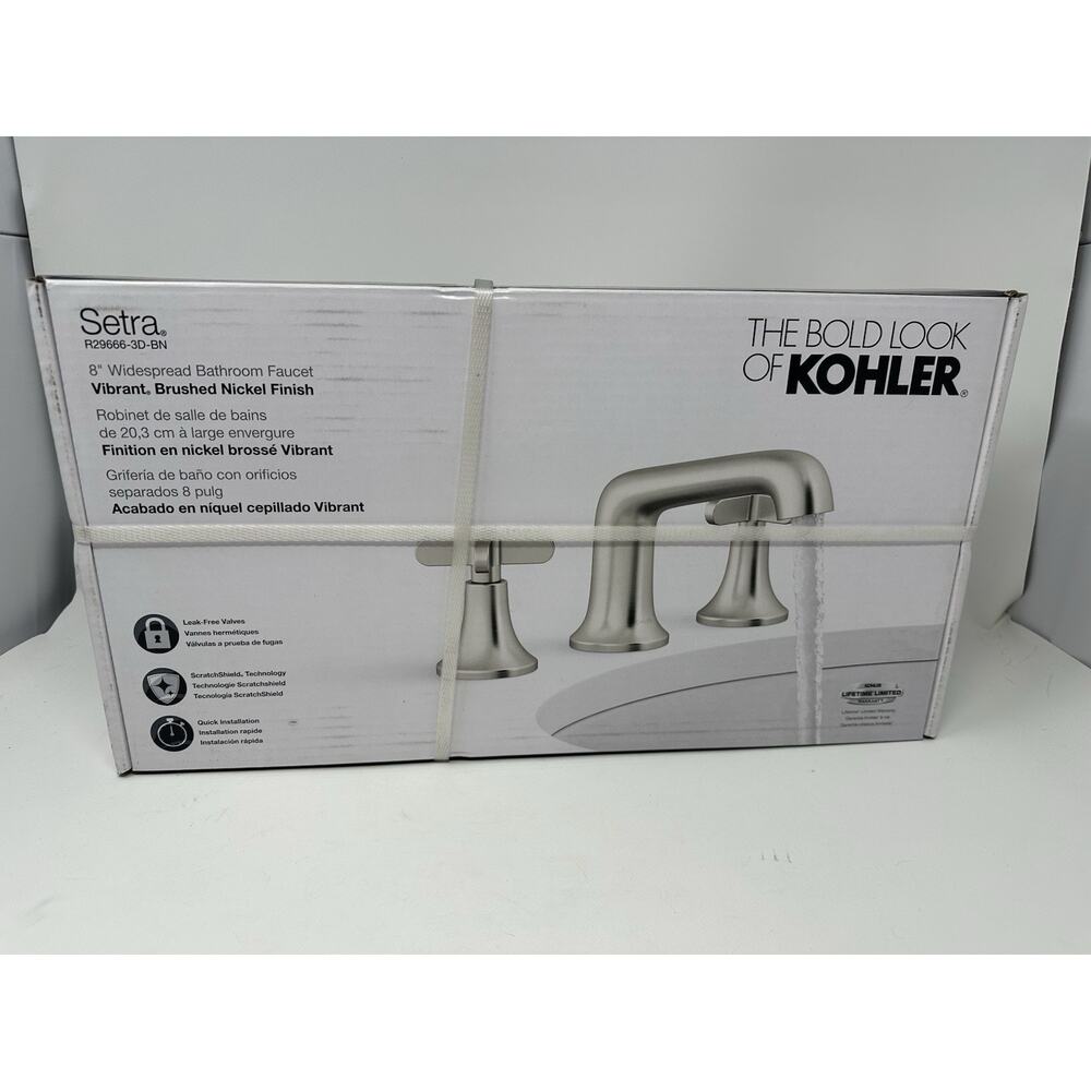 Kohler Setra R29666-3D-BN 8" Widespread Bathroom Faucet - Vibrant Brushed Nickel